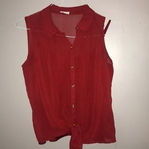 *GENTLY USED* Dark Red Crop Like Top
